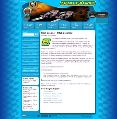 FREE Track Designer - www.scalextric.com/design